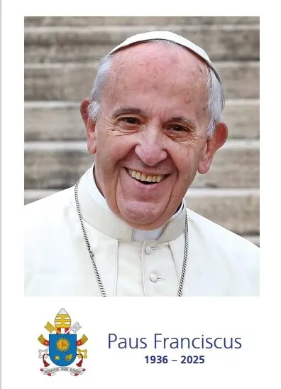 Gedachtenisprentje paus Franciscus